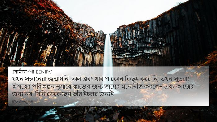 ৰোমীয়া 9:11 BENIRV Bible Verse Image