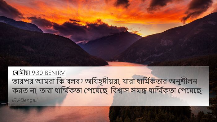 ৰোমীয়া 9:30 BENIRV Bible Verse Image