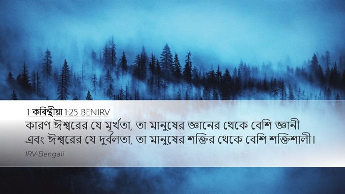 1 কৰিন্থীয়া 1:25 BENIRV Bible Verse Image