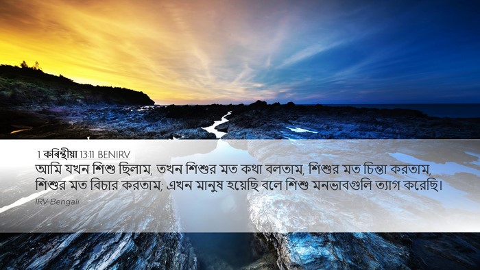 1 কৰিন্থীয়া 13:11 BENIRV Bible Verse Image