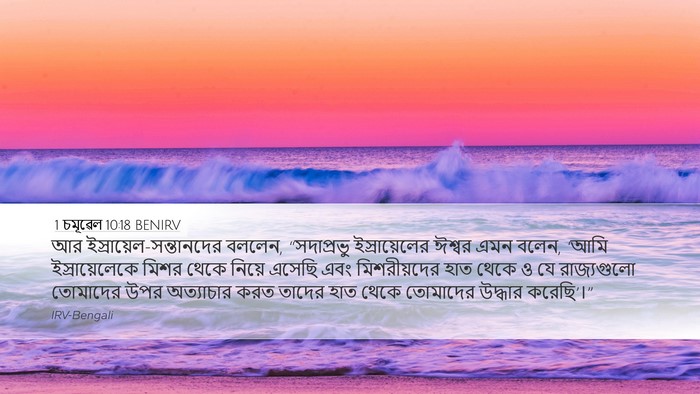 1 চমূৱেল 10:18 BENIRV Bible Verse Image