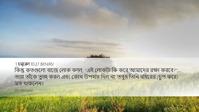1 চমূৱেল 10:27 BENIRV Bible Verse Image