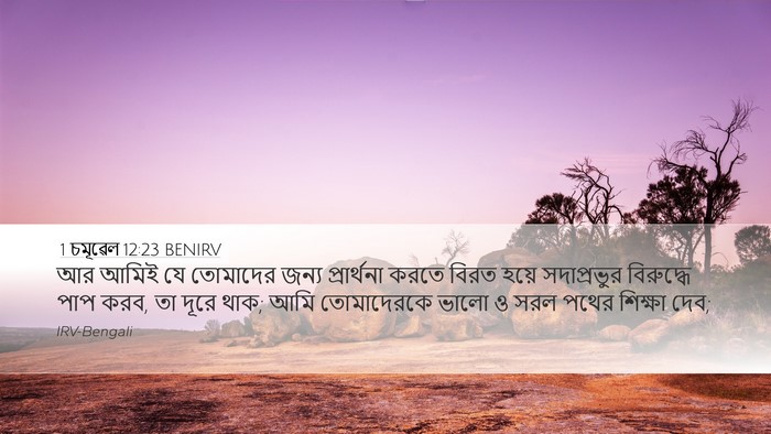 1 চমূৱেল 12:23 BENIRV Bible Verse Image