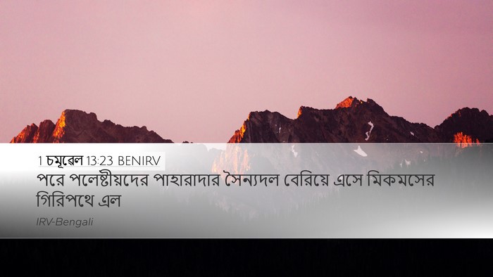 1 চমূৱেল 13:23 BENIRV Bible Verse Image