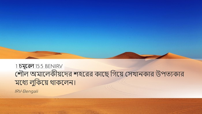 1 চমূৱেল 15:5 BENIRV Desktop Wallpaper - শৌল অমালেকীয়দের - Desktop Bible Verse Wallpaper