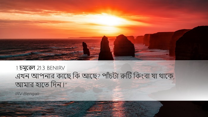 1 চমূৱেল 21:3 BENIRV Bible Verse Image