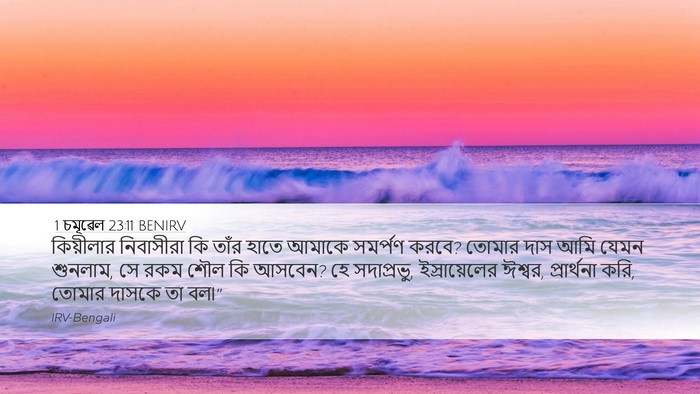 1 চমূৱেল 23:11 BENIRV Bible Verse Image