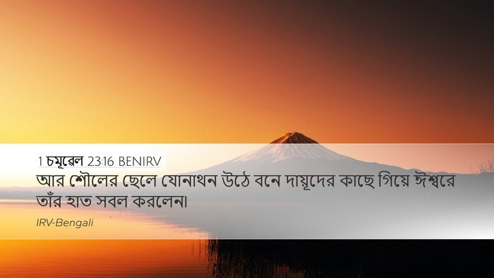 1 চমূৱেল 23:16 BENIRV Bible Verse Image