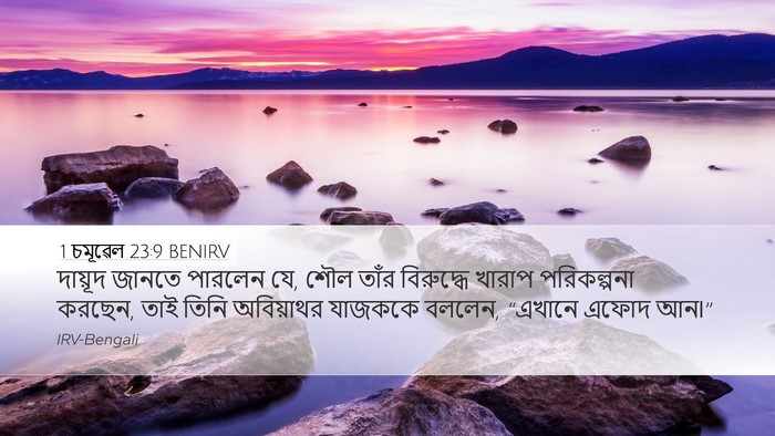 1 চমূৱেল 23:9 BENIRV Bible Verse Image