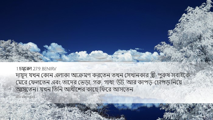 1 চমূৱেল 27:9 BENIRV Bible Verse Image
