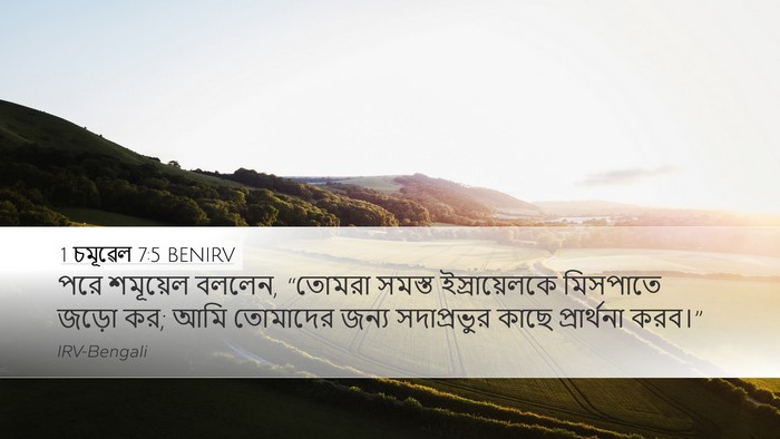 1 চমূৱেল 7:5 BENIRV Bible Verse Image