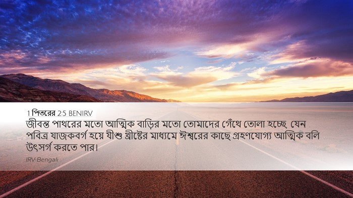 1 পিতরের 2:5 BENIRV Bible Verse Image