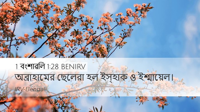 1 বংশাৱলি 1:28 BENIRV Bible Verse Image