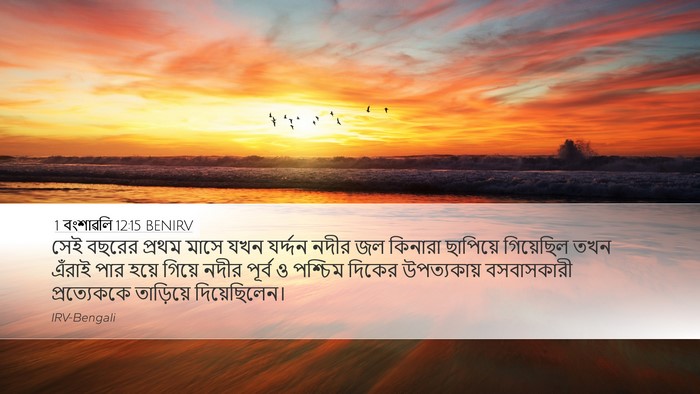 1 বংশাৱলি 12:15 BENIRV Bible Verse Image