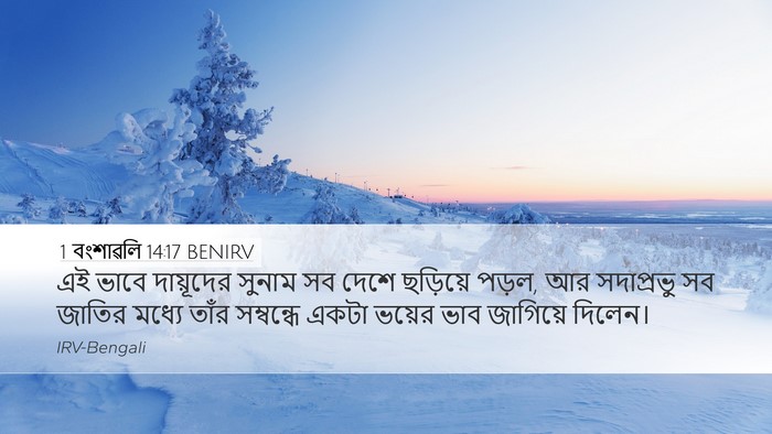 1 বংশাৱলি 14:17 BENIRV Bible Verse Image