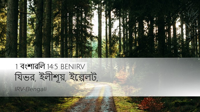 1 বংশাৱলি 14:5 BENIRV Bible Verse Image