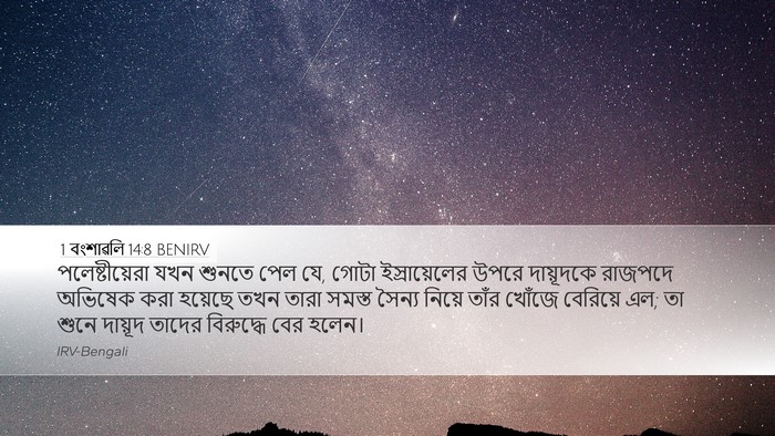 1 বংশাৱলি 14:8 BENIRV Bible Verse Image