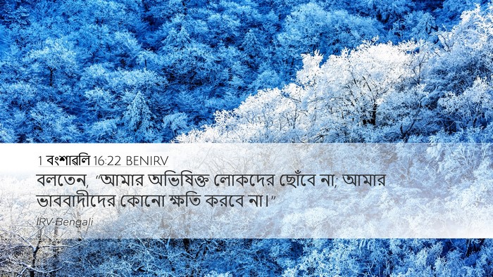 1 বংশাৱলি 16:22 BENIRV Desktop Wallpaper - বলতেন, “আমার - Desktop Bible Verse Wallpaper