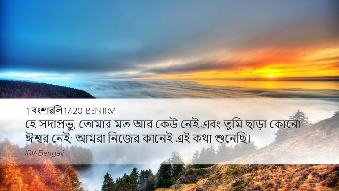 1 বংশাৱলি 17:20 BENIRV Bible Verse Image