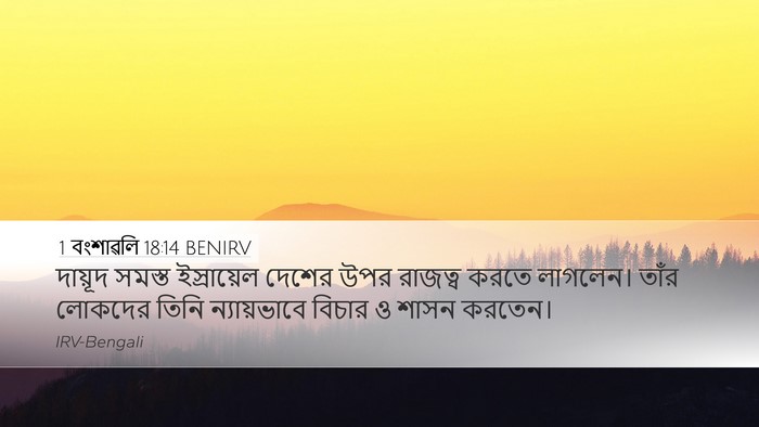 1 বংশাৱলি 18:14 BENIRV Bible Verse Image