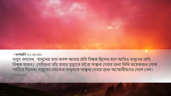 1 বংশাৱলি 19:2 BENIRV Desktop Wallpaper - দায়ূদ বললেন, - Desktop Bible Verse Wallpaper