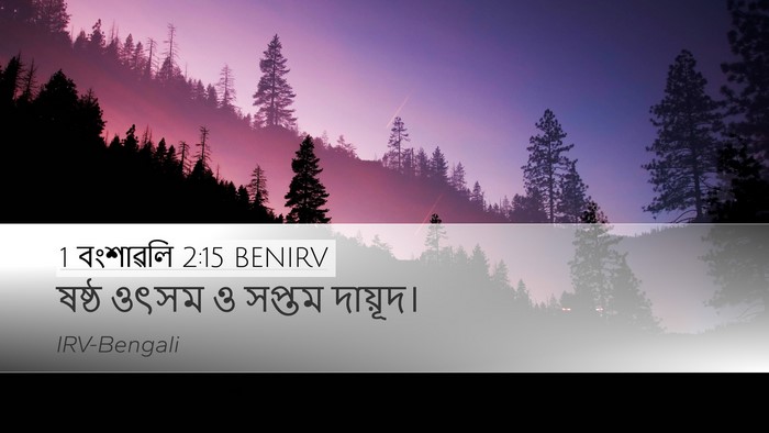 1 বংশাৱলি 2:15 BENIRV Bible Verse Image
