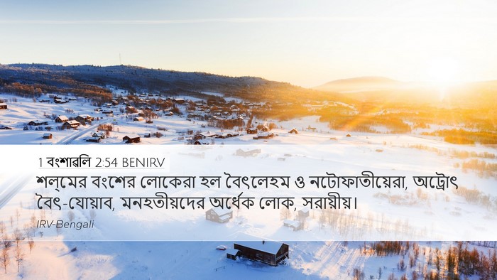 1 বংশাৱলি 2:54 BENIRV Bible Verse Image