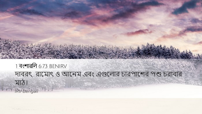 1 বংশাৱলি 6:73 BENIRV Bible Verse Image