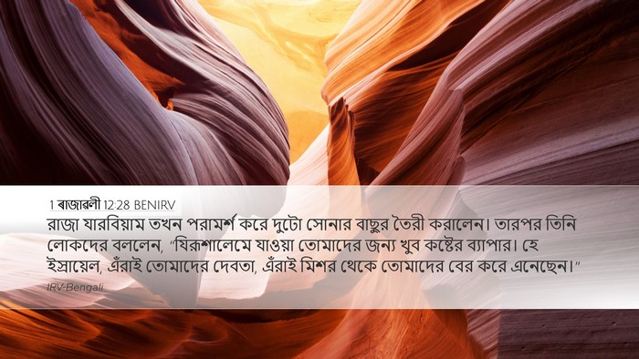 1 ৰাজাৱলী 12:28 BENIRV Bible Verse Image