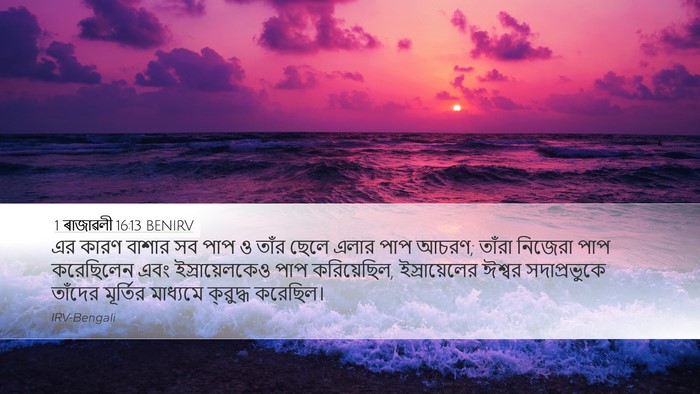 1 ৰাজাৱলী 16:13 BENIRV Bible Verse Image
