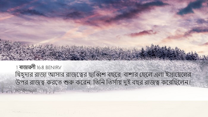 1 ৰাজাৱলী 16:8 BENIRV Bible Verse Image