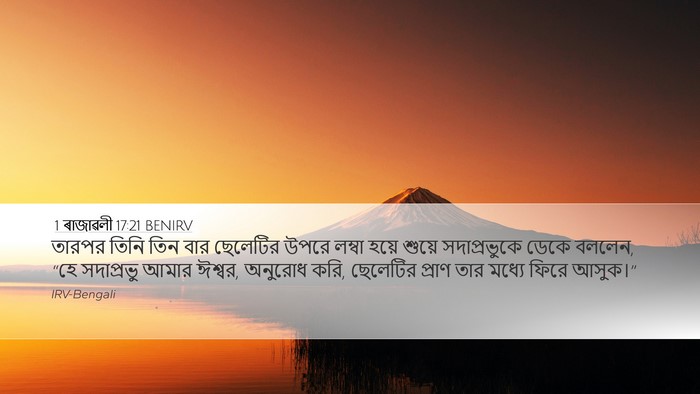 1 ৰাজাৱলী 17:21 BENIRV Bible Verse Image