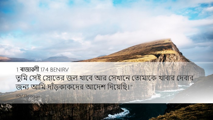 1 ৰাজাৱলী 17:4 BENIRV Bible Verse Image