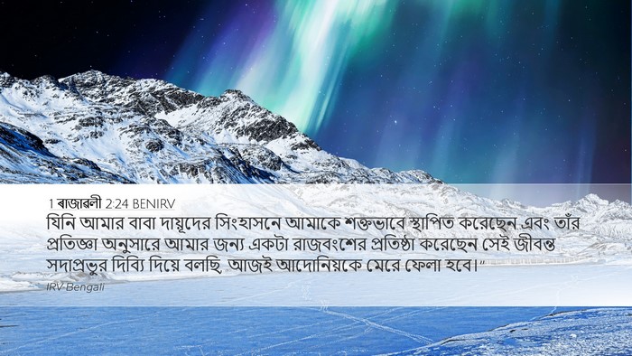 1 ৰাজাৱলী 2:24 BENIRV Bible Verse Image