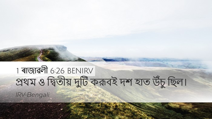 1 ৰাজাৱলী 6:26 BENIRV Desktop Wallpaper - প্রথম ও দ্বিতীয় - Desktop Bible Verse Wallpaper