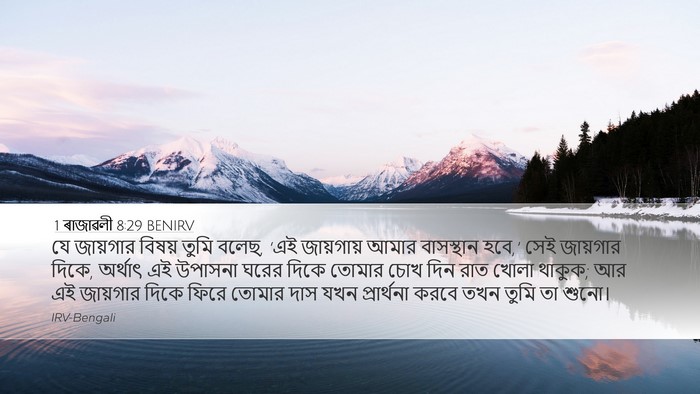 1 ৰাজাৱলী 8:29 BENIRV Bible Verse Image