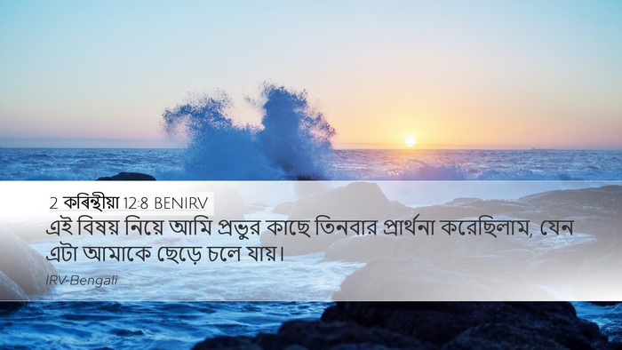 2 কৰিন্থীয়া 12:8 BENIRV Bible Verse Image