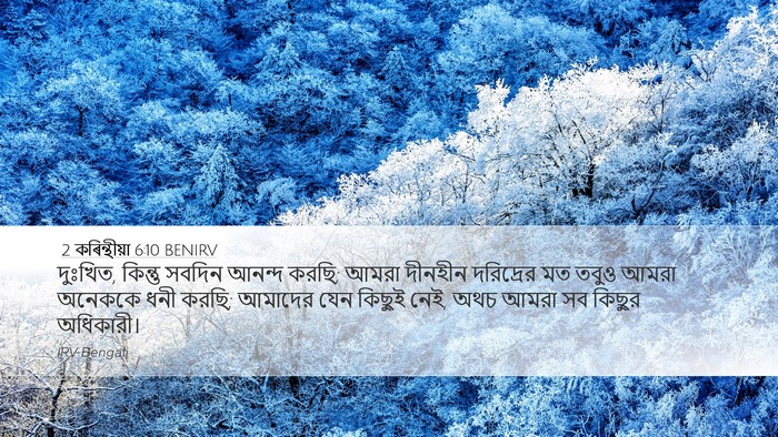 2 কৰিন্থীয়া 6:10 BENIRV Bible Verse Image