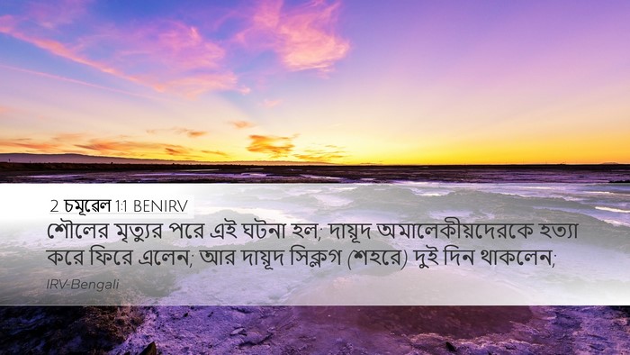 2 চমূৱেল 1:1 BENIRV Desktop Wallpaper - শৌলের মৃত্যুর পরে - Desktop Bible Verse Wallpaper