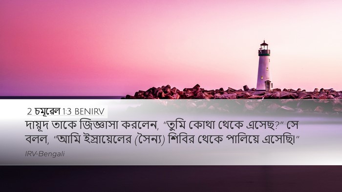 2 চমূৱেল 1:3 BENIRV Desktop Wallpaper - দায়ূদ তাকে - Desktop Bible Verse Wallpaper
