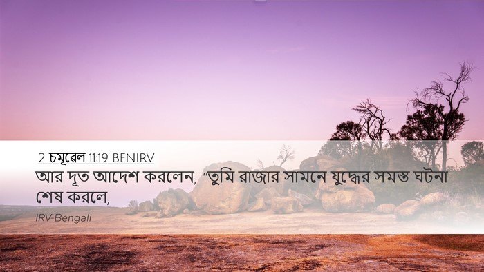 2 চমূৱেল 11:19 BENIRV Desktop Wallpaper - আর দূত আদেশ করলেন, - Desktop Bible Verse Wallpaper