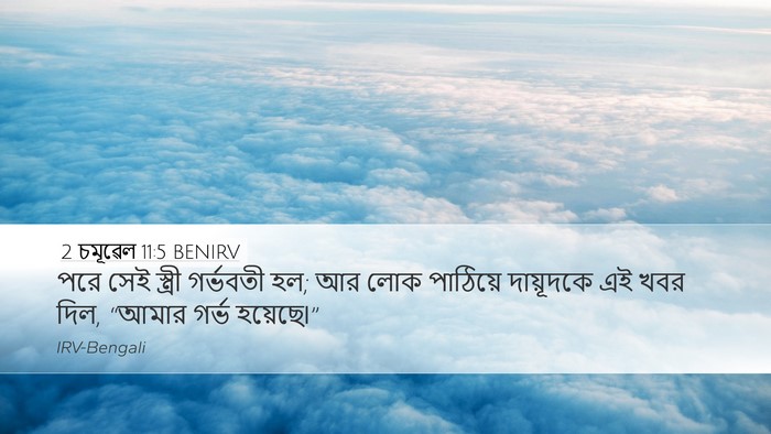 2 চমূৱেল 11:5 BENIRV Desktop Wallpaper - পরে সেই স্ত্রী - Desktop Bible Verse Wallpaper