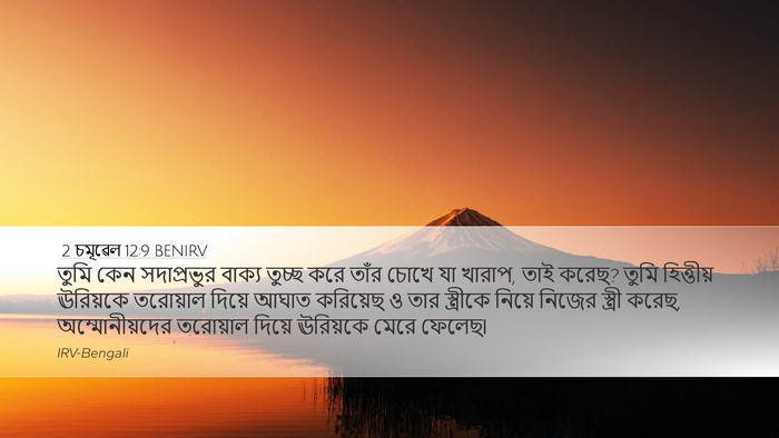 2 চমূৱেল 12:9 BENIRV Bible Verse Image