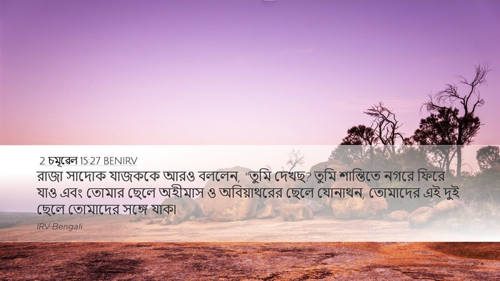 2 চমূৱেল 15:27 BENIRV Bible Verse Image