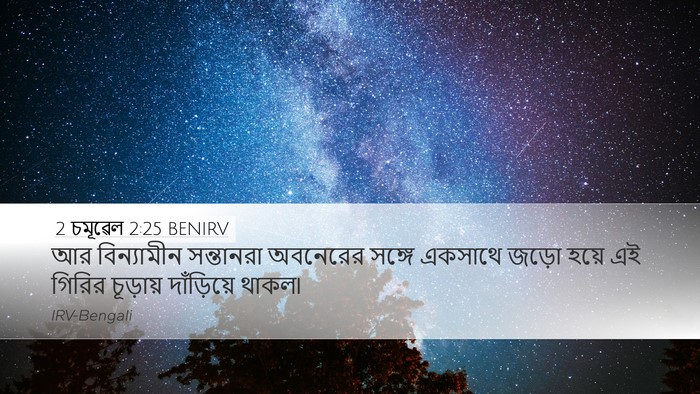 2 চমূৱেল 2:25 BENIRV Desktop Wallpaper - আর বিন্যামীন - Desktop Bible Verse Wallpaper