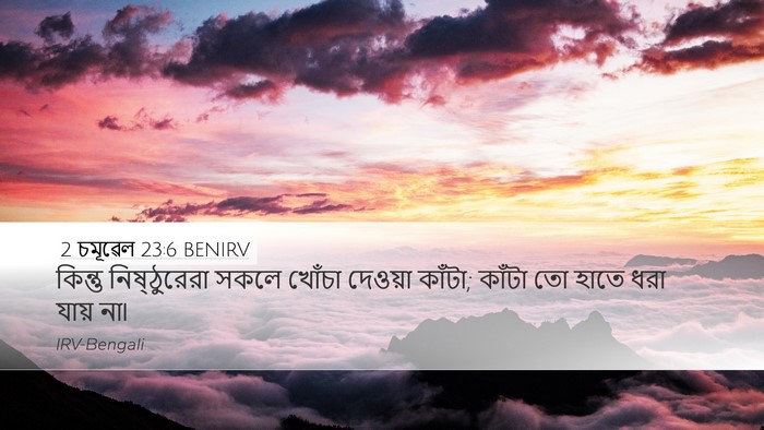 2 চমূৱেল 23:6 BENIRV Bible Verse Image