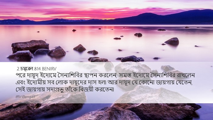 2 চমূৱেল 8:14 BENIRV Bible Verse Image