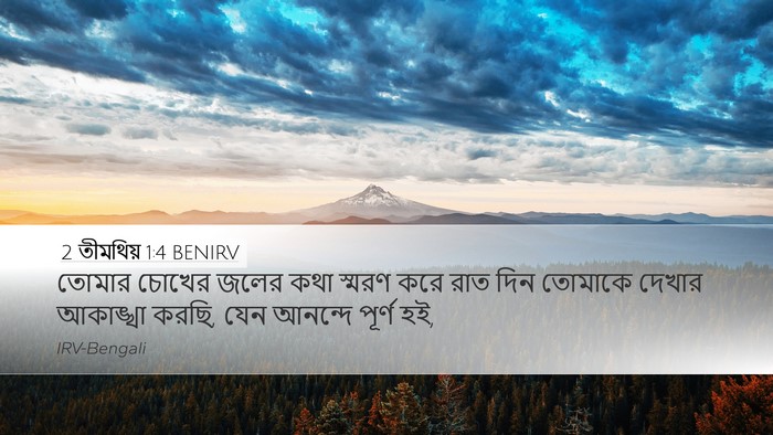 2 তীমথিয় 1:4 BENIRV Bible Verse Image