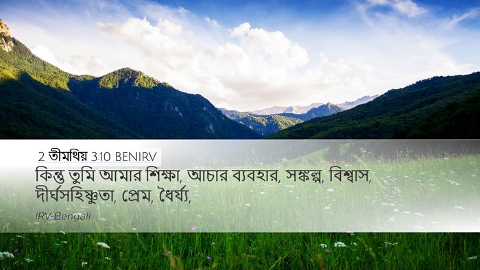 2 তীমথিয় 3:10 BENIRV Bible Verse Image