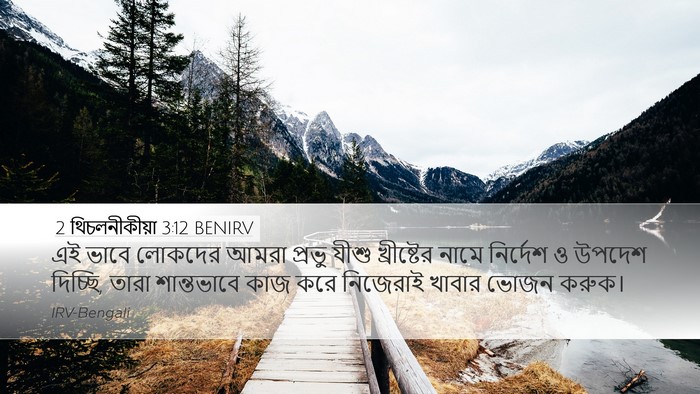 2 থিচলনীকীয়া 3:12 BENIRV Bible Verse Image